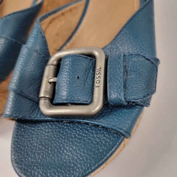 Fossil Malea Cork Wedge Sandals - Picture 6 of 12